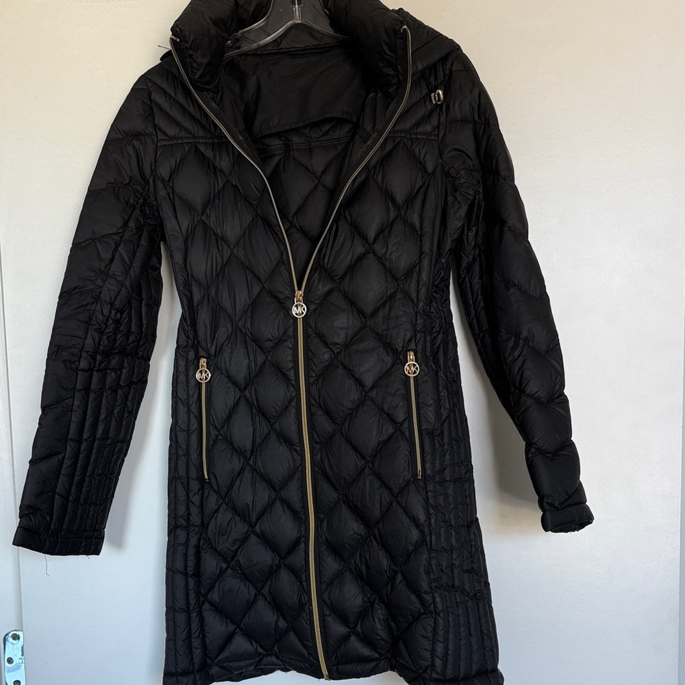 Michael Kors Black Quilted Puffer Jacket